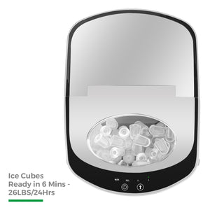 Caynel Countertop Ice Maker – 9 Ice Cubes Ready in 6 Mins - 26LBS/24Hrs - Caynel Direct