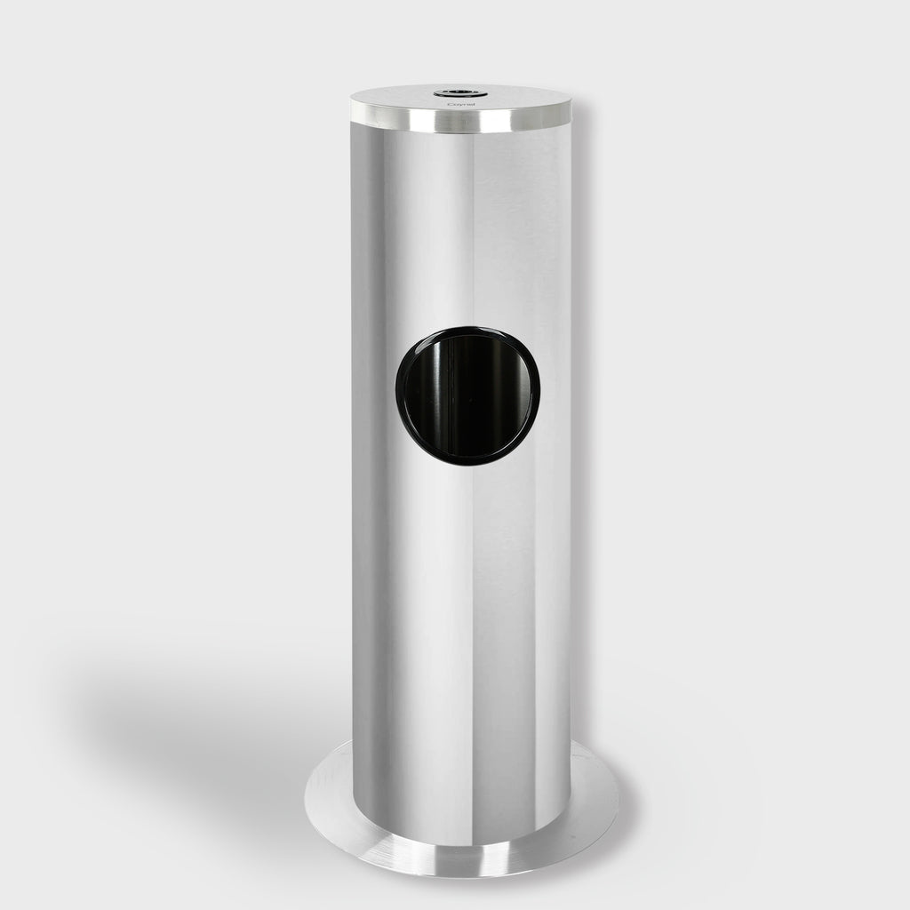 Stainless Steel Wipes Dispenser with Door and Trash Receptacle