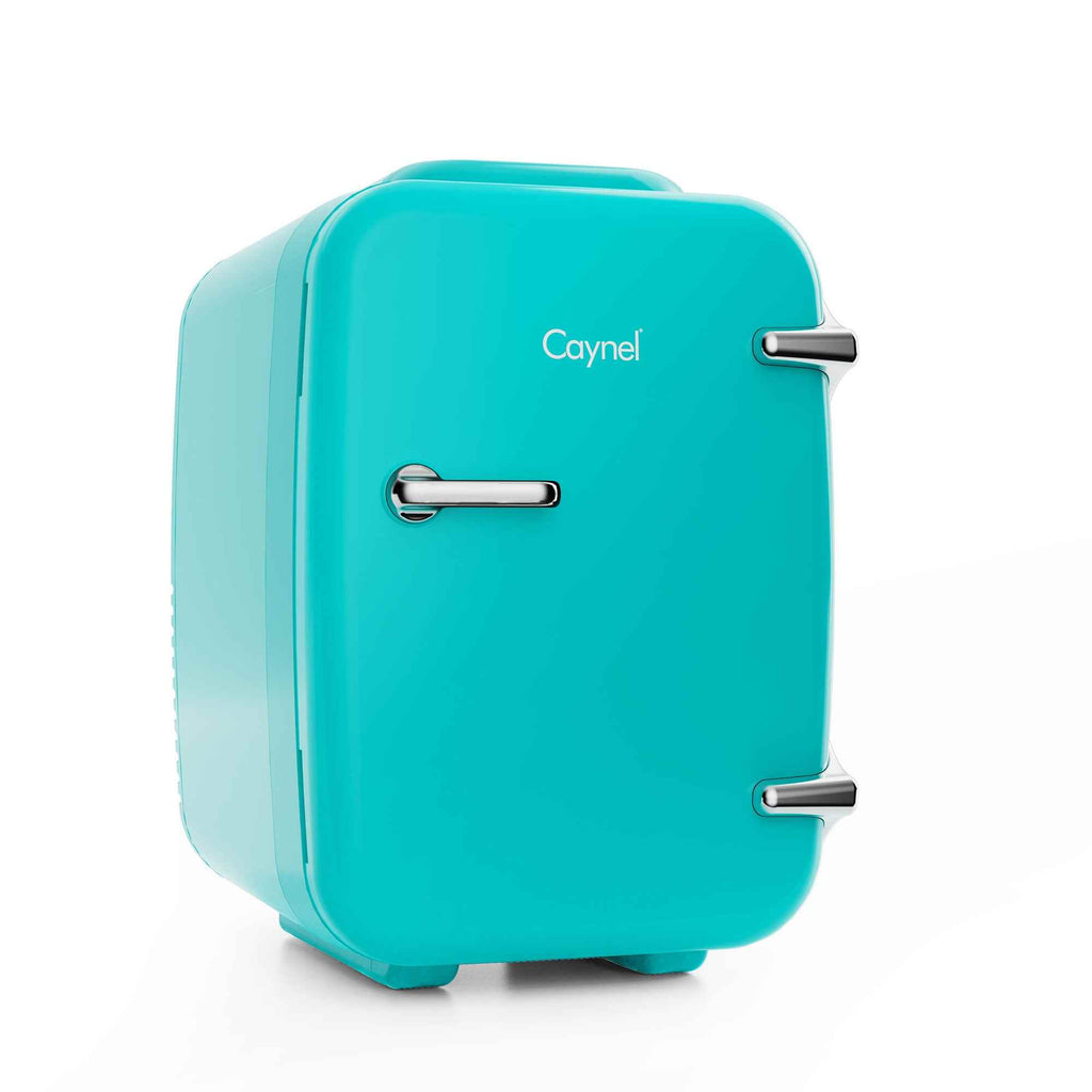 Caynel 5L Portable Retro Mini Fridge 6-can Mini Refrigerator