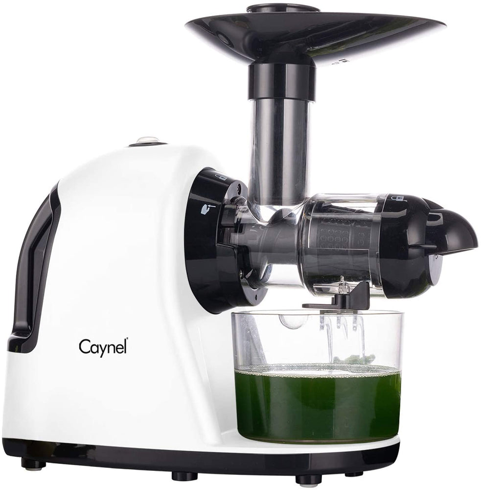 Caynel Slow Masticating Juicer, Slow Speed Juice Machine for High Nutrient Juice