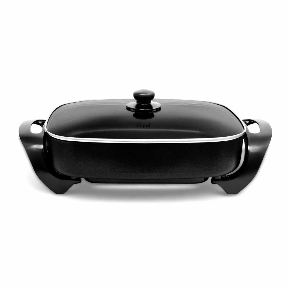 Electric Skillets Nonstick 16-Inch Extra-Large with Lids - Deep Electric  Frying Pan, Adjustable Temperature, for Roast Fry Grill Stew Bake Make
