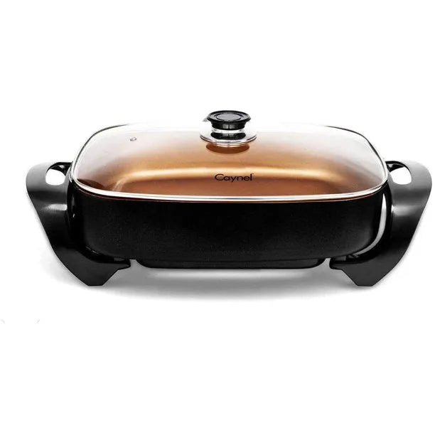 Jumbo Nonstick Electric Skillet 16"X12" - Caynel Direct