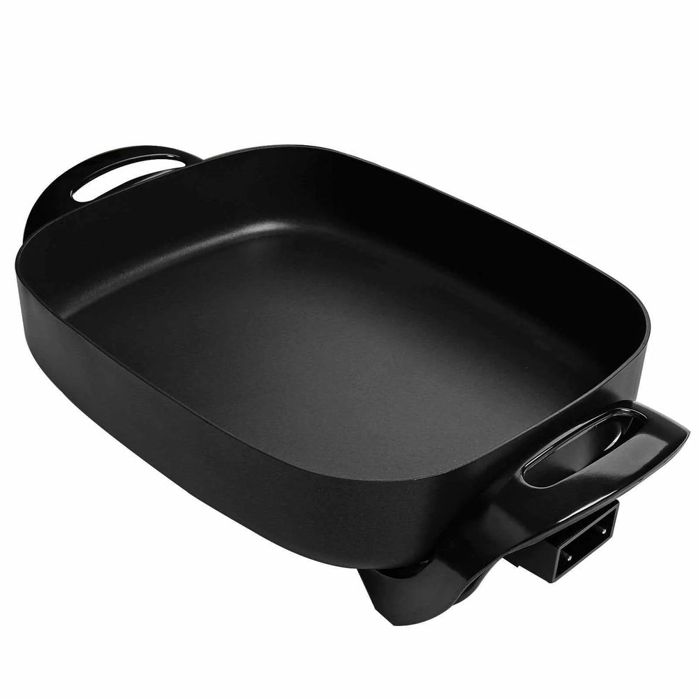 AEWHALE Electric Skillet - Black Non-Stick Grill with Removable