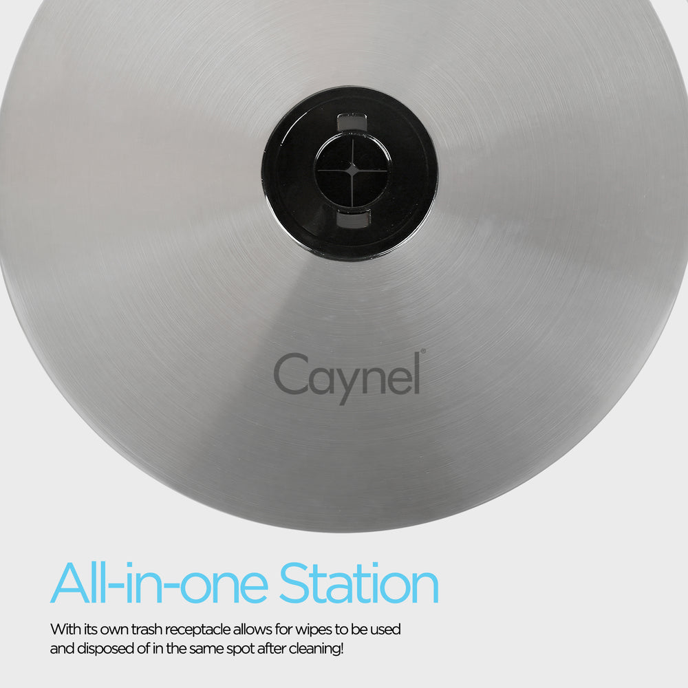 Caynel Floor Standing Wipe Trash Receptacle Dispenser - Caynel Direct