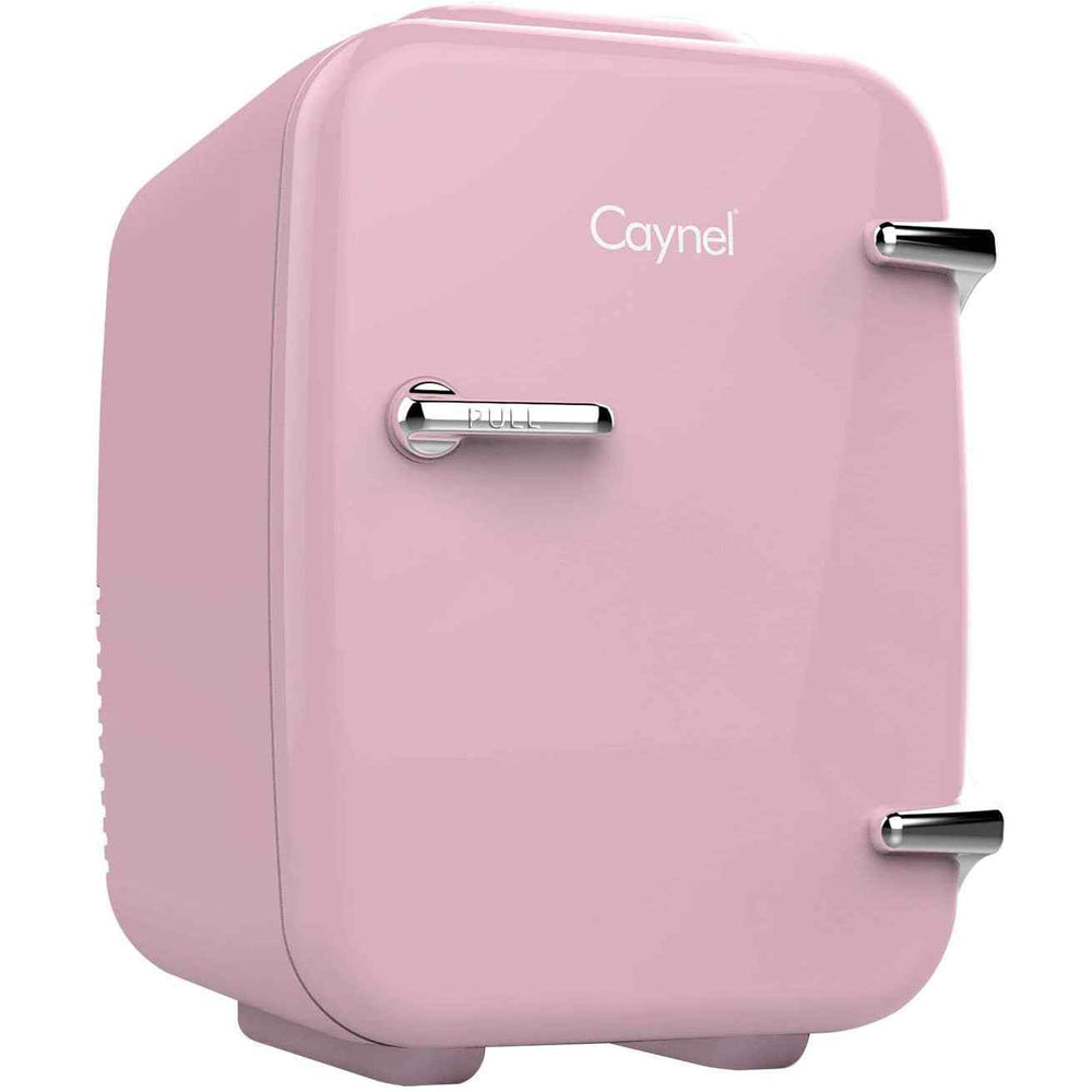 Costway 4 Liter Mini Fridge Portable Cooler Warmer Makeup Skincare  Refrigerator Pink 